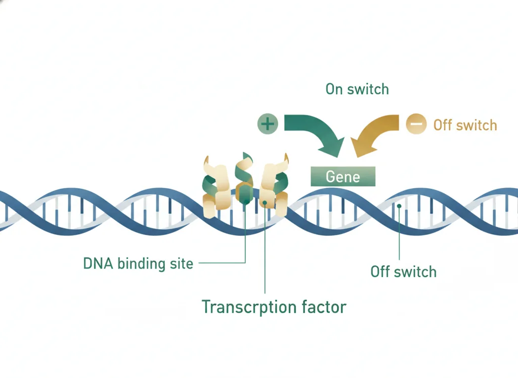 Labeled illustration: transcription factor