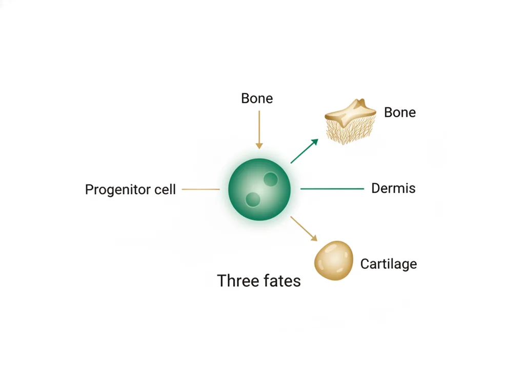 Labeled illustration: tripotent