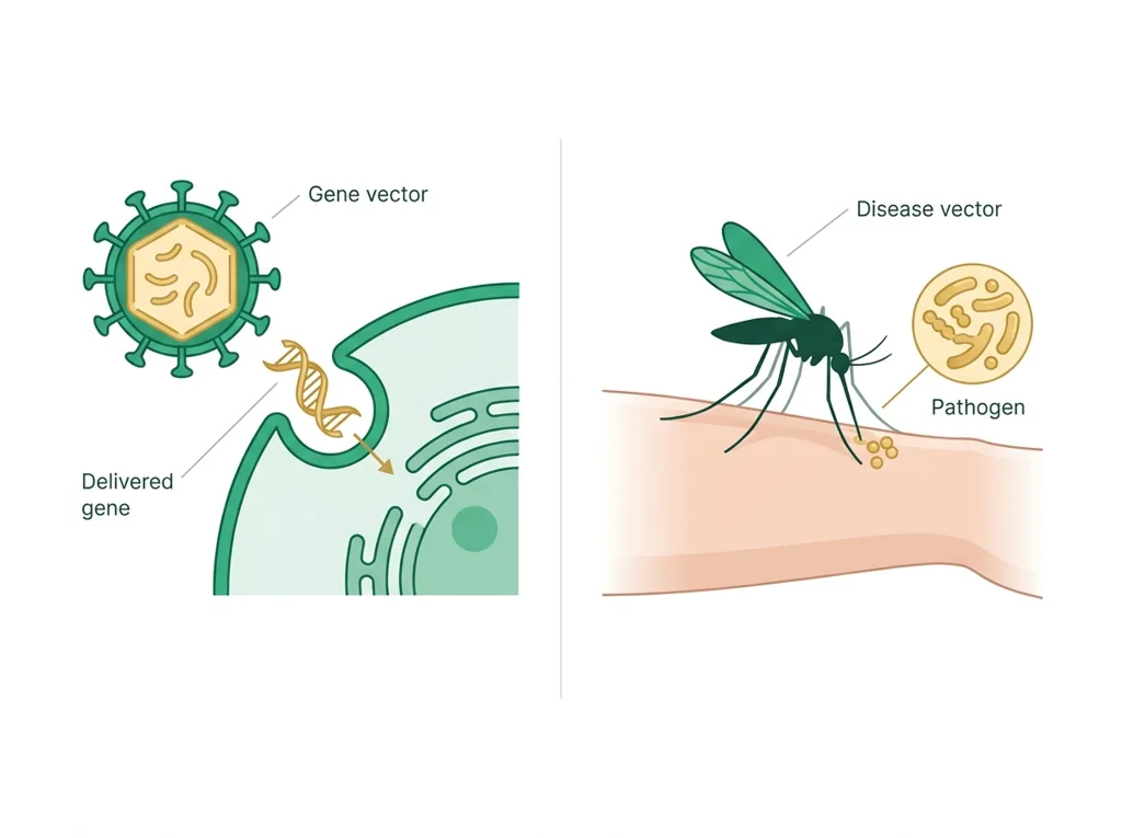 Labeled illustration: vector