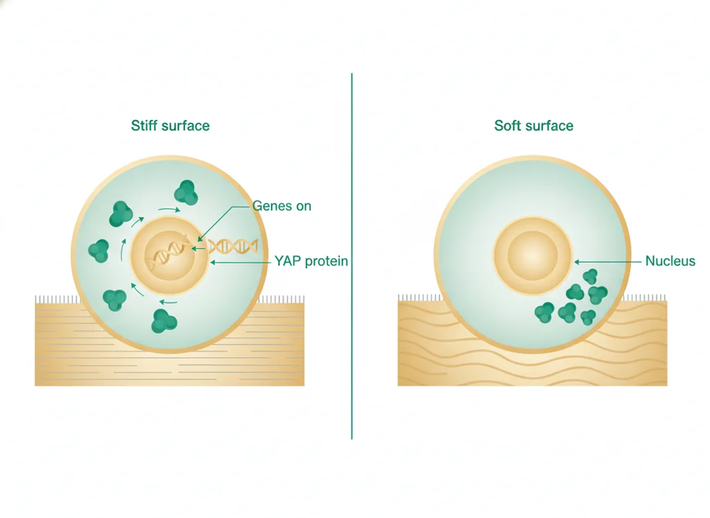 Labeled illustration: YAP
